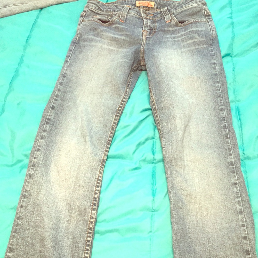 Medium wash straight leg Paris Blues jeans